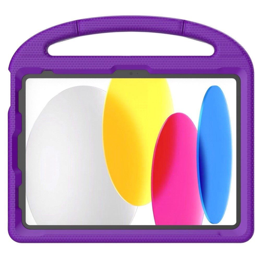 iPad 11" (2025) / iPad 10.9" (2024/2022) EVA Skum Børne Cover m. Kickstand - Lilla