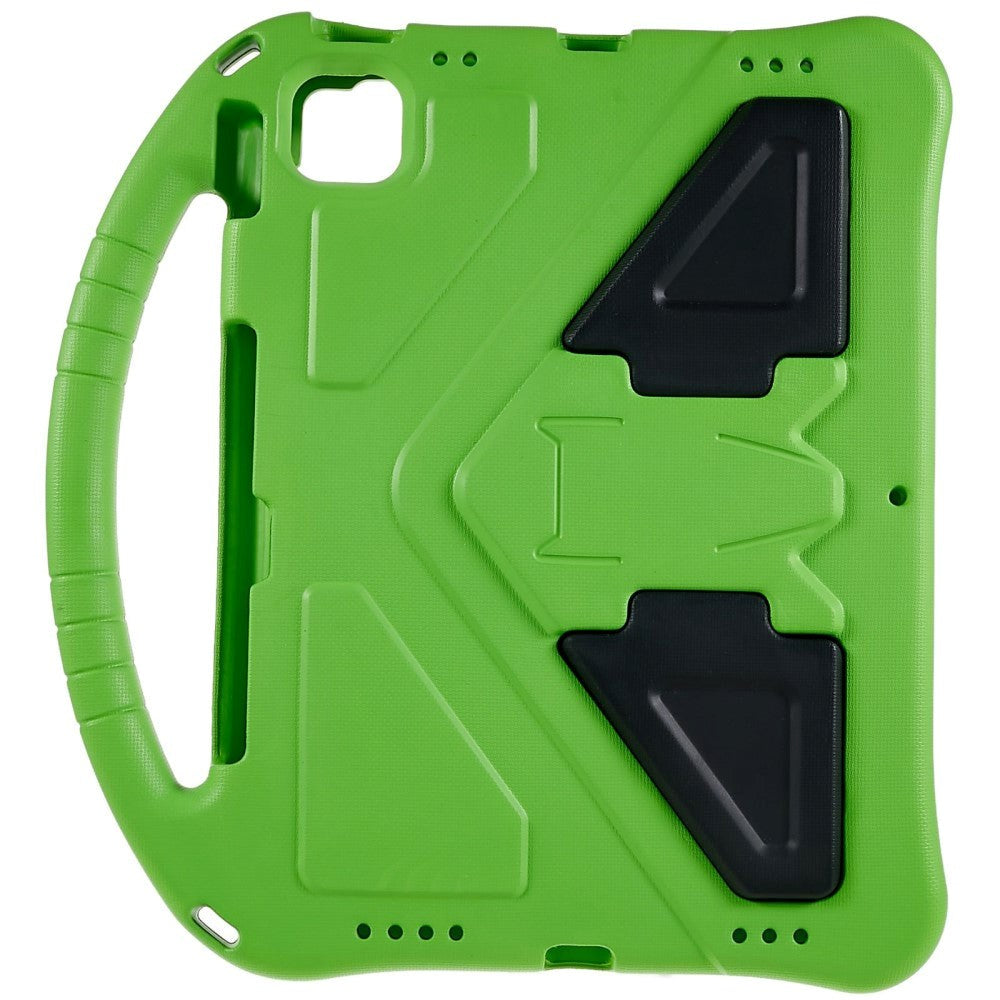 iPad 11" (2025) / iPad 10.9" (2024/2022) EVA Skum Bagside Cover m. Kickstand - Grøn