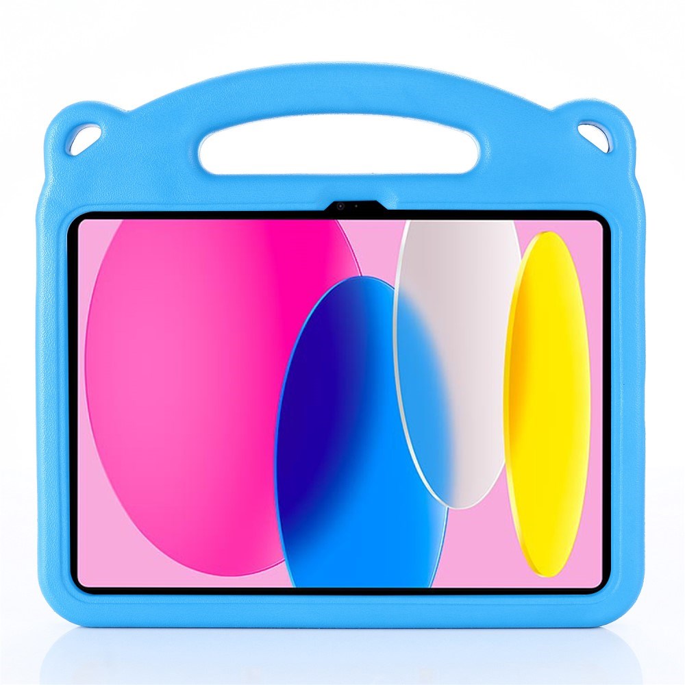 iPad 11" (2025) / iPad 10.9" (2024/2022) Cover til Børn - Panda Kickstand Cover - Blå