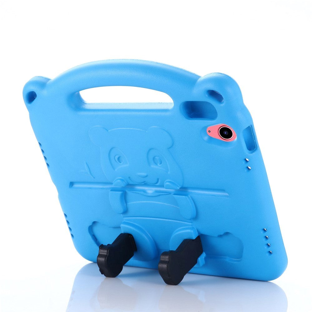 iPad 11" (2025) / iPad 10.9" (2024/2022) Cover til Børn - Panda Kickstand Cover - Blå