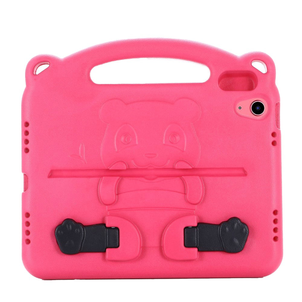 iPad 11" (2025) / iPad 10.9" (2024/2022) Cover til Børn - Panda Kickstand Cover - Pink