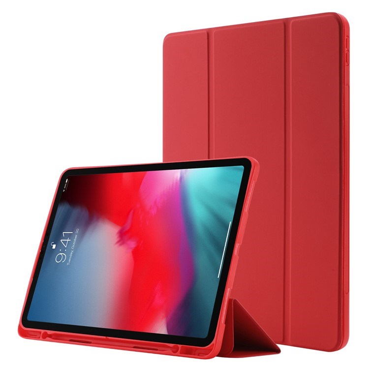 EIDERWOOD iPad Pro 11" (2022 / 2021 / 2020 / 2018) Tri-Fold Kunstlæder Flip Cover - Rød