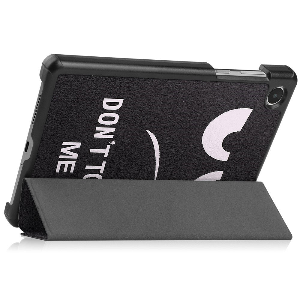 Lenovo Tab M8 (4. Gen.) - EIDERWOOD Tri-Fold Kunstlæder Flip Cover m. Mønster - Don't Touch Me