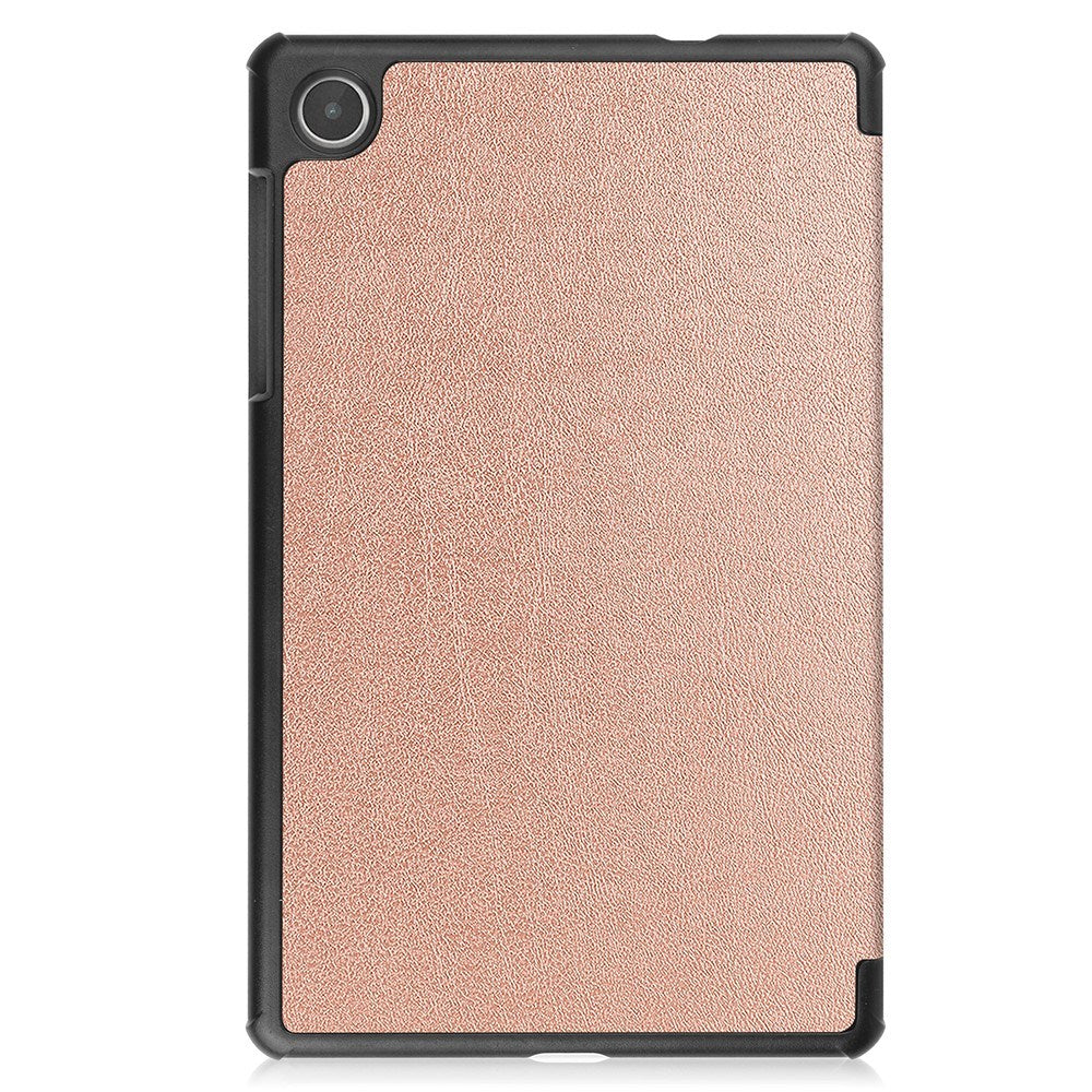 Lenovo Tab M8 (4. Gen.) - EIDERWOOD Tri-Fold Kunstlæder Flip Cover - Rose Gold
