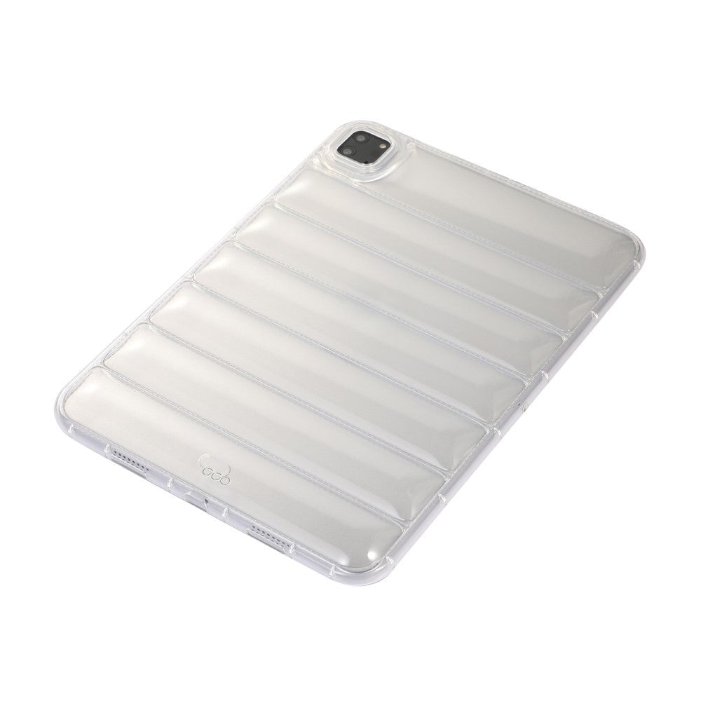 iPad Pro 11" (2022 / 2021 / 2020 / 2018) Fleksibelt Plastik Bagside Cover - Riller - Gennemsigtig