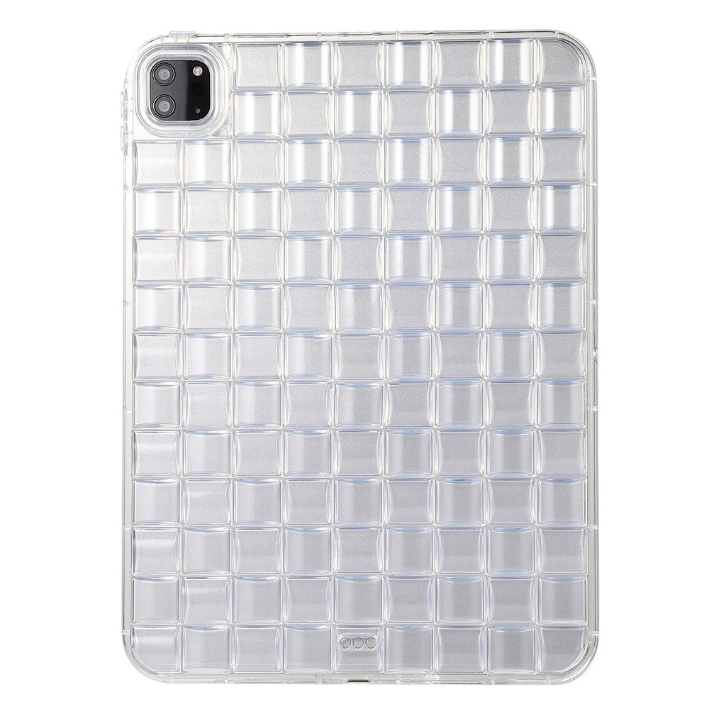iPad Pro 11" (2022 / 2021 / 2020 / 2018) Fleksibelt Plastik Bagside Cover - Flet Design - Gennemsigtig
