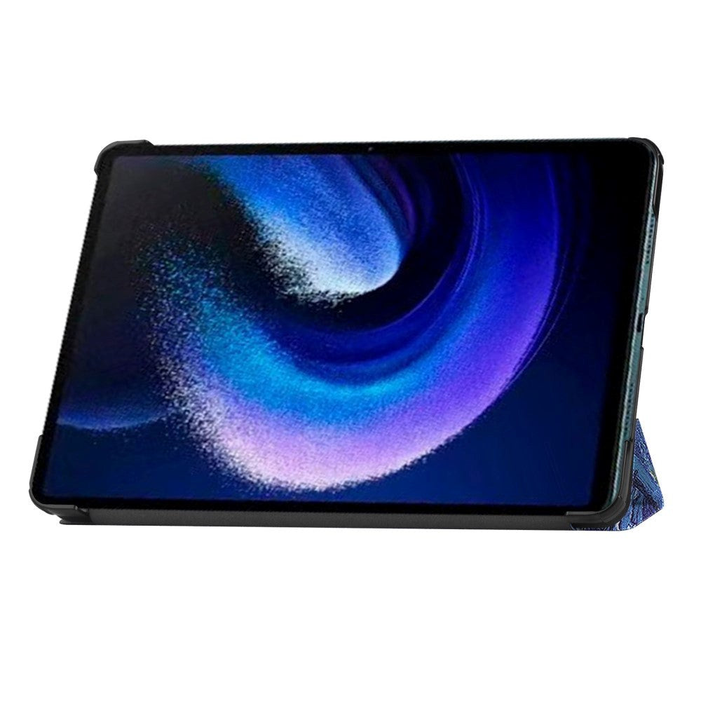 Xiaomi Pad 6 Læder Cover m. Standerfunktion - Maleri