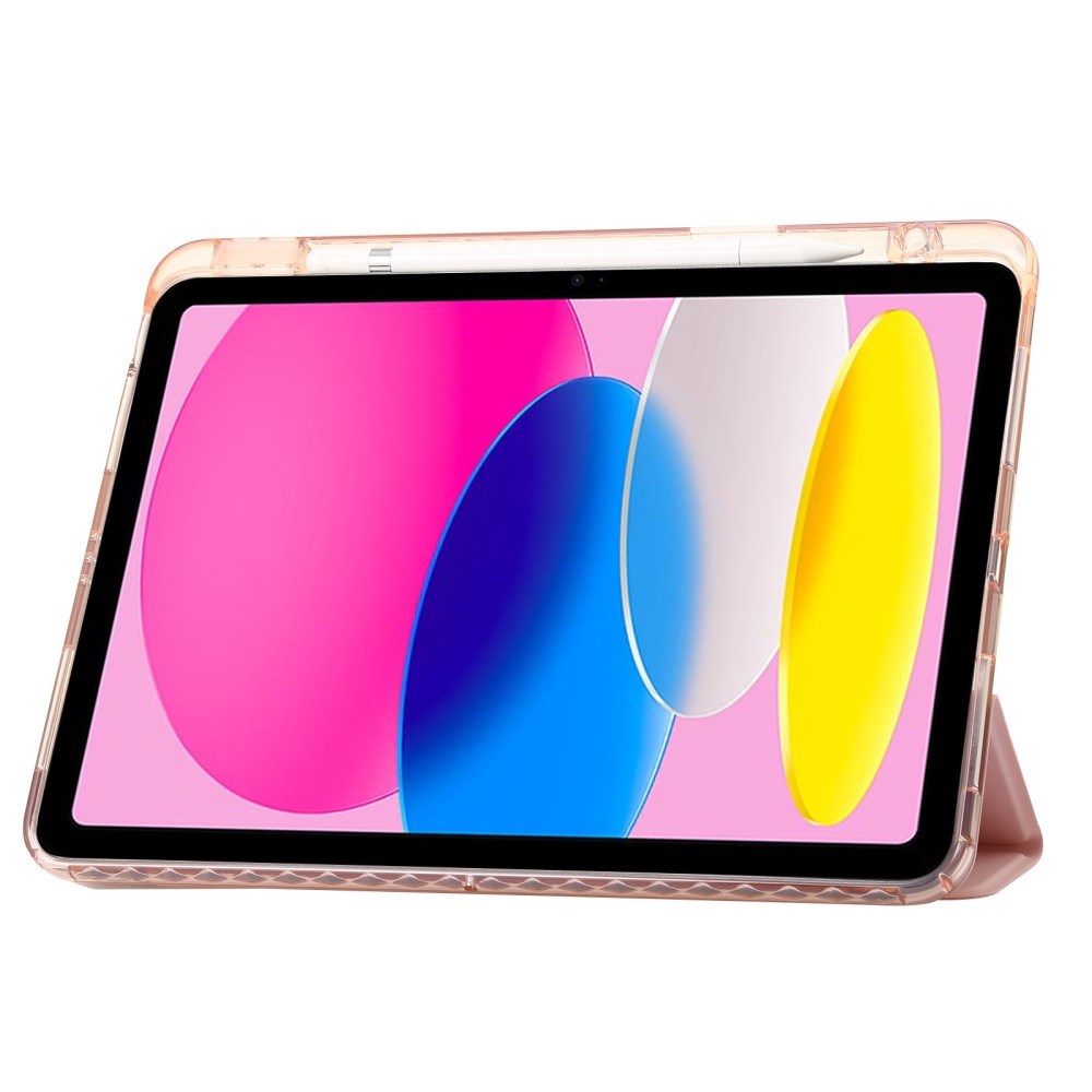 EIDERWOOD iPad 11" (2025) / iPad 10.9" (2024/2022) Tri-Fold Kunst Læder Flip Cover m. Apple Pencil Holder - Gul