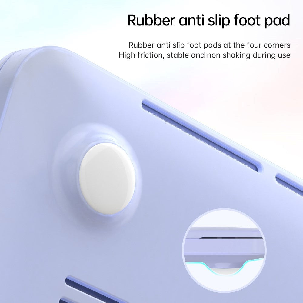 Macbook Pro 14 M5/M4/M3/M2/M1 (2025-2021) Plastik Cover m. Ståfunktion - Frosted Grøn