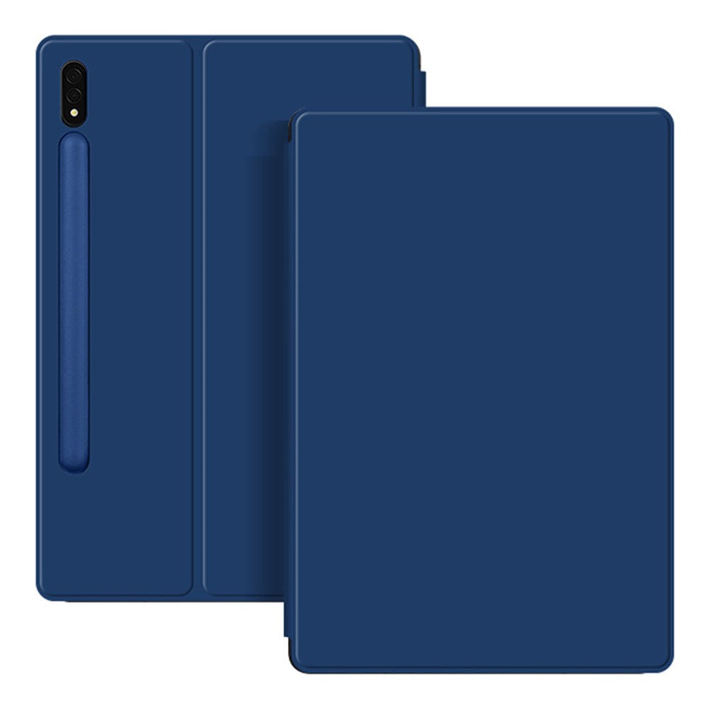 Samsung Galaxy Tab S8 / S7 - EIDERWOOD Kunstlæder Flip Cover m. Pen Holder - Blå