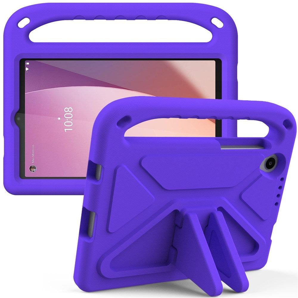 Lenovo Tab M8 (4. Gen.) - EIDERWOOD Børne Cover m. Håndtag & Ståfunktion - Lilla