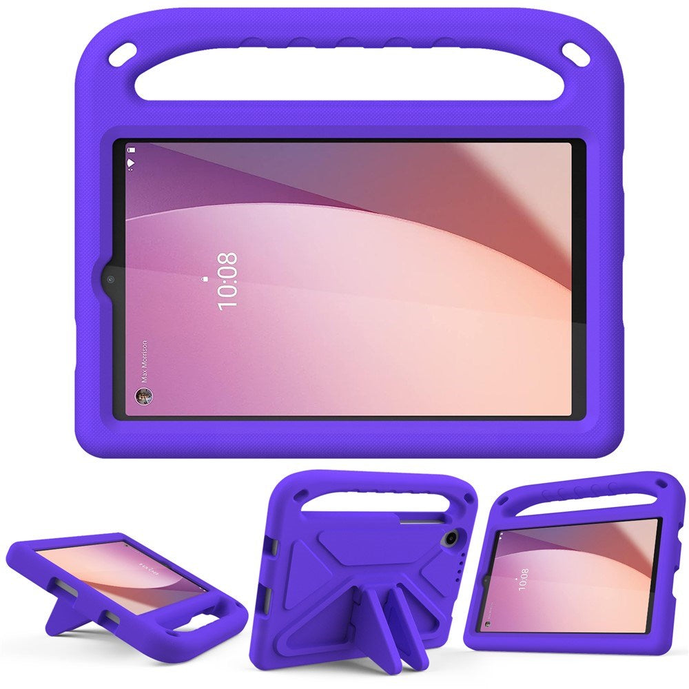 Lenovo Tab M8 (4. Gen.) - EIDERWOOD Børne Cover m. Håndtag & Ståfunktion - Lilla