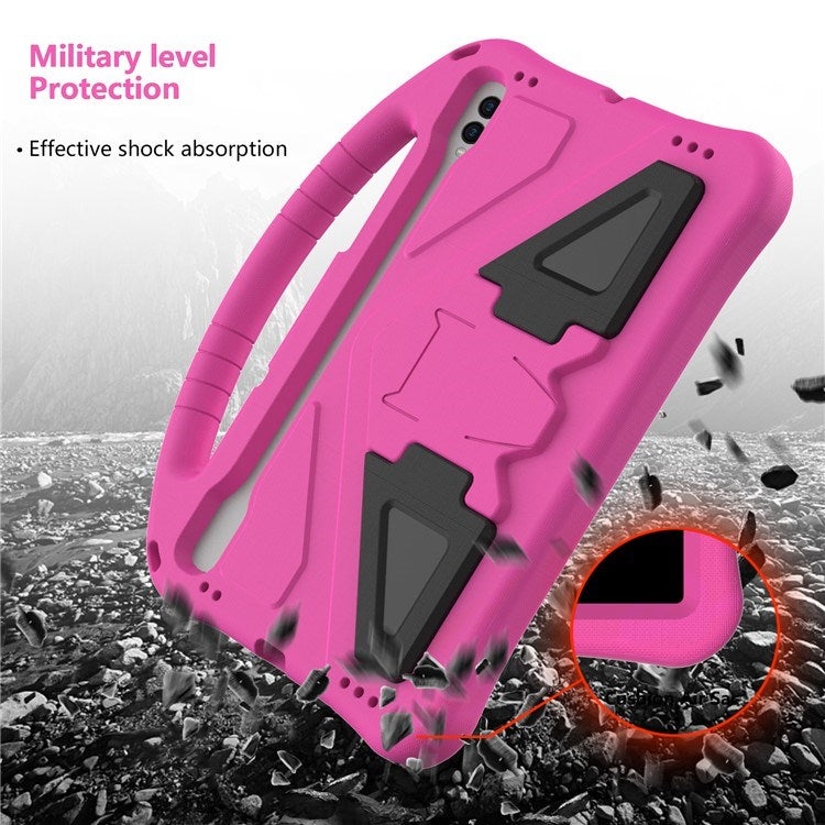 Samsung Galaxy Tab S9 / S8 / S7 - EIDERWOOD Børne Cover m. Håndtag & Ståfunktion - Lyserød