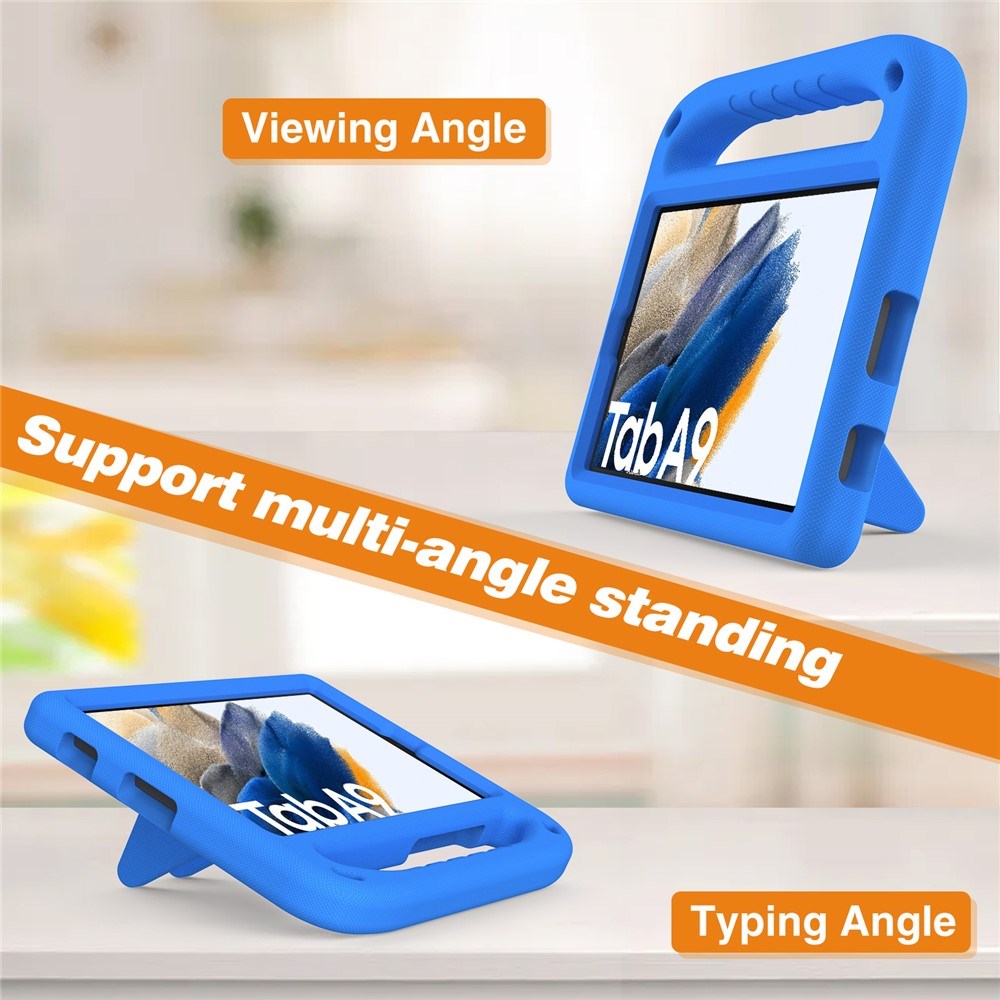 EIDERWOOD Samsung Galaxy Tab A11 / A9 Børnecover med Kickstand og Håndtag - Blå
