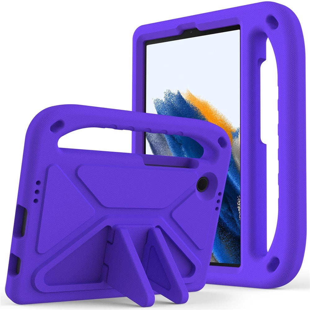 EIDERWOOD Samsung Galaxy Tab A11 / A9 Børnecover med Kickstand og Håndtag - Lilla