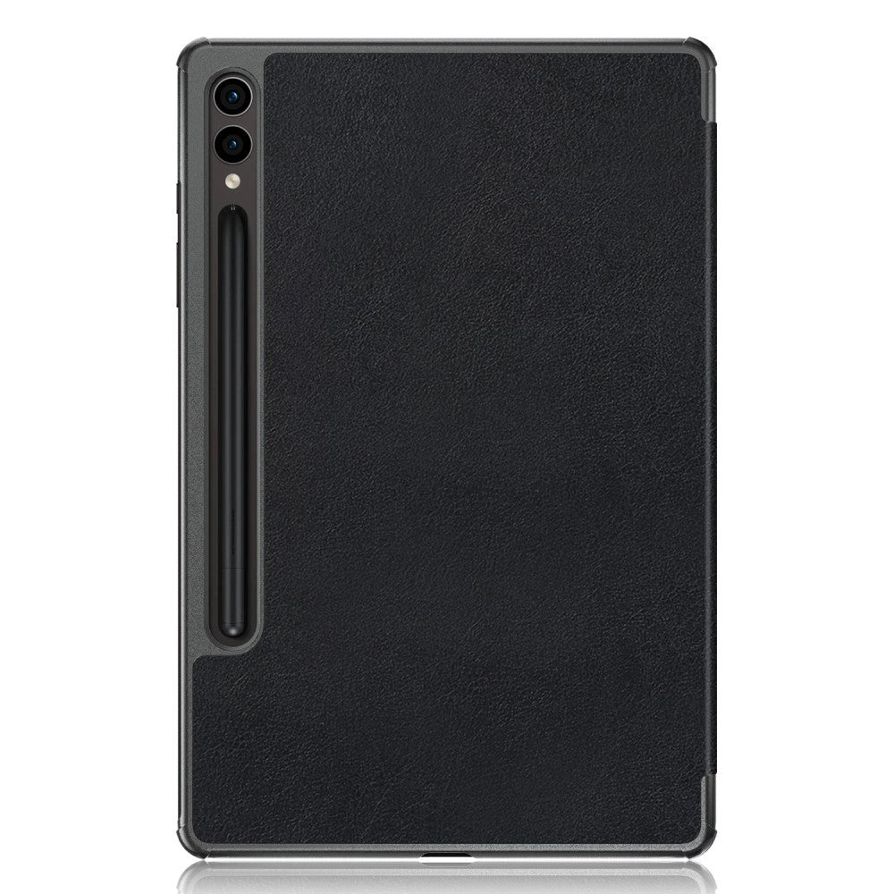 Samsung Galaxy Tab S9 FE + (Plus) Tri-Fold Læder Flip Cover m. Standerfunktion - Sort