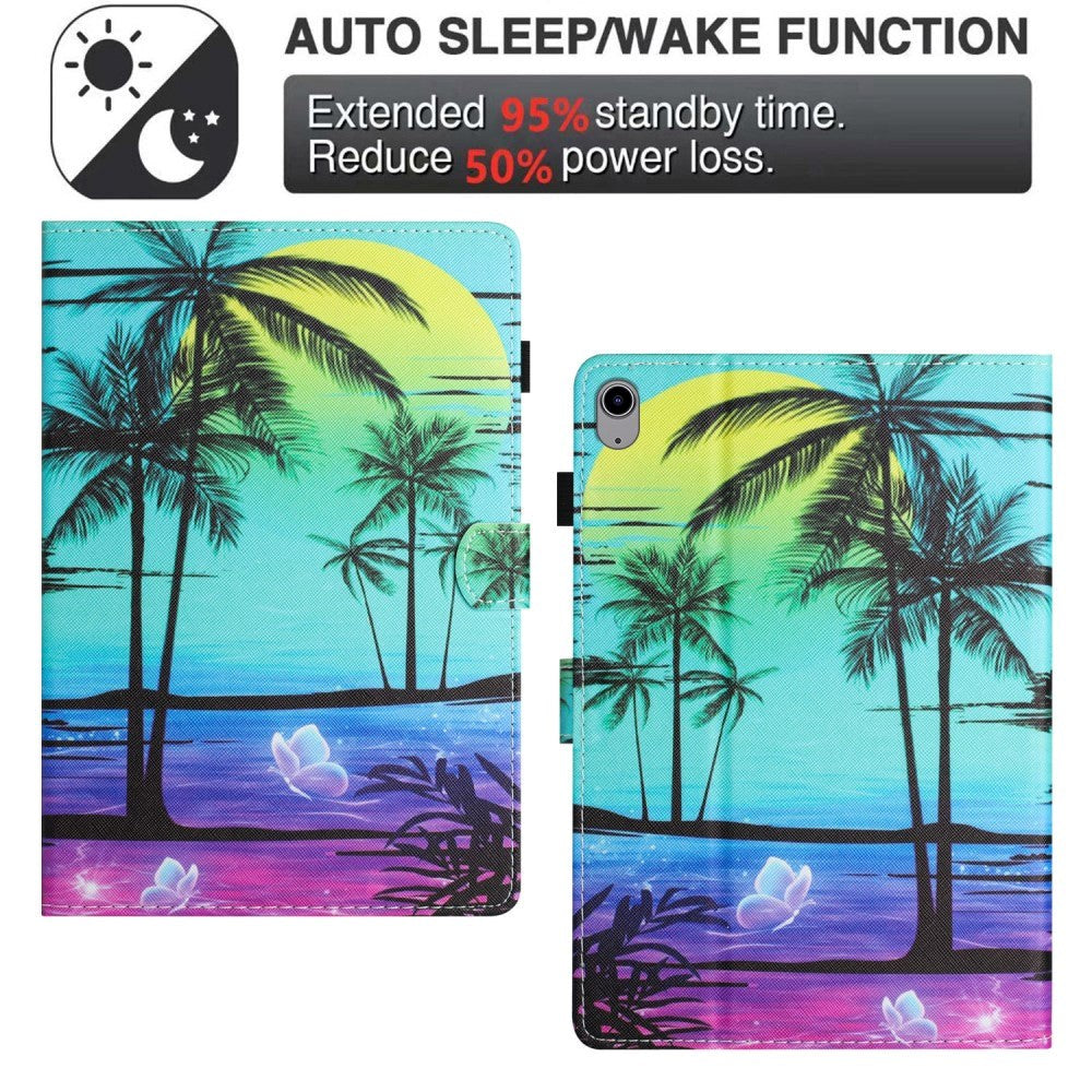 iPad 11" (2025) / iPad 10.9" (2024/2022) Læder Flip Cover m. Ståfunktion & Kortholder - Palmer