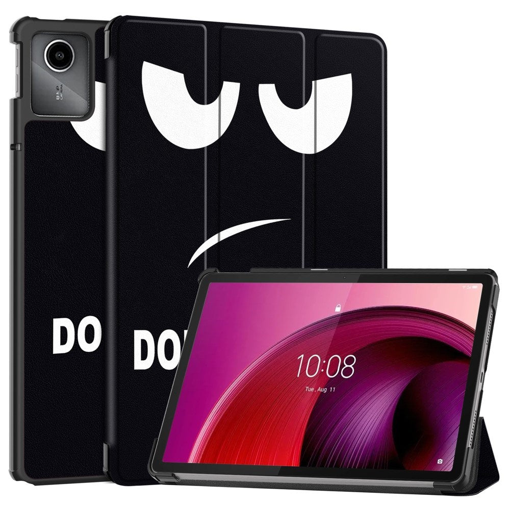 EIDERWOOD Lenovo Tab M11 Tri-Fold Kunstlæder Flip Cover m. Vågeblus Funktion - "Don't Touch Me"