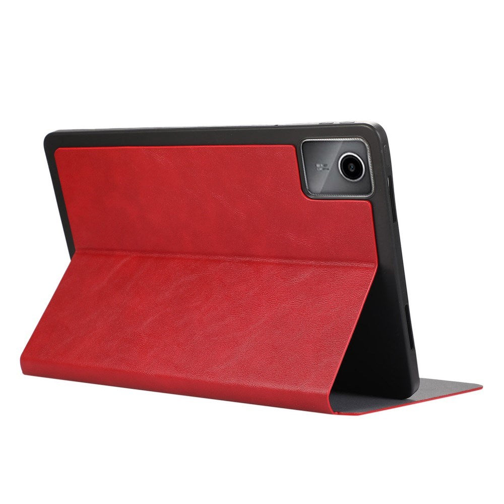 EIDERWOOD Lenovo Tab M11 Læder Flip Cover m. Ståfunktion - Rød
