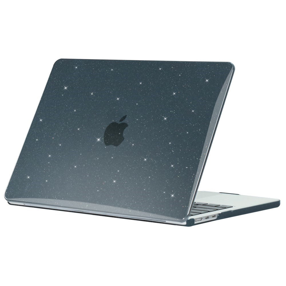 MacBook Air 15" M2/M3/M4 (2023-2025) Hårdt Plastik Bærbar Cover - Stjernehimmel - Sort