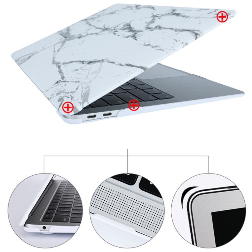Macbook Pro 14 M5/M4/M3/M2/M1 (2025-2021) Hårdt Plastik Bærbar Cover - Grønne Blade