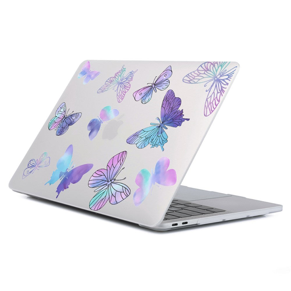 MacBook Air 13" M2/M3/M4 (2022-2025) Hårdt Plastik Bærbar Cover - Sommerfugle