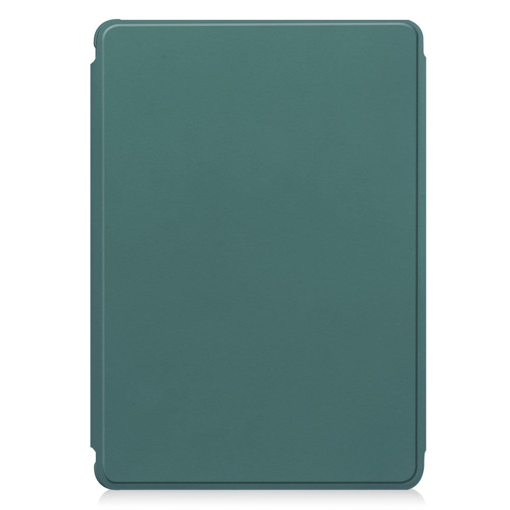 EIDERWOOD iPad Pro 11" (2025 / 2024) Hybrid Flip Cover m. Roterende Ståfunktion - Gennemsigtig / Grøn