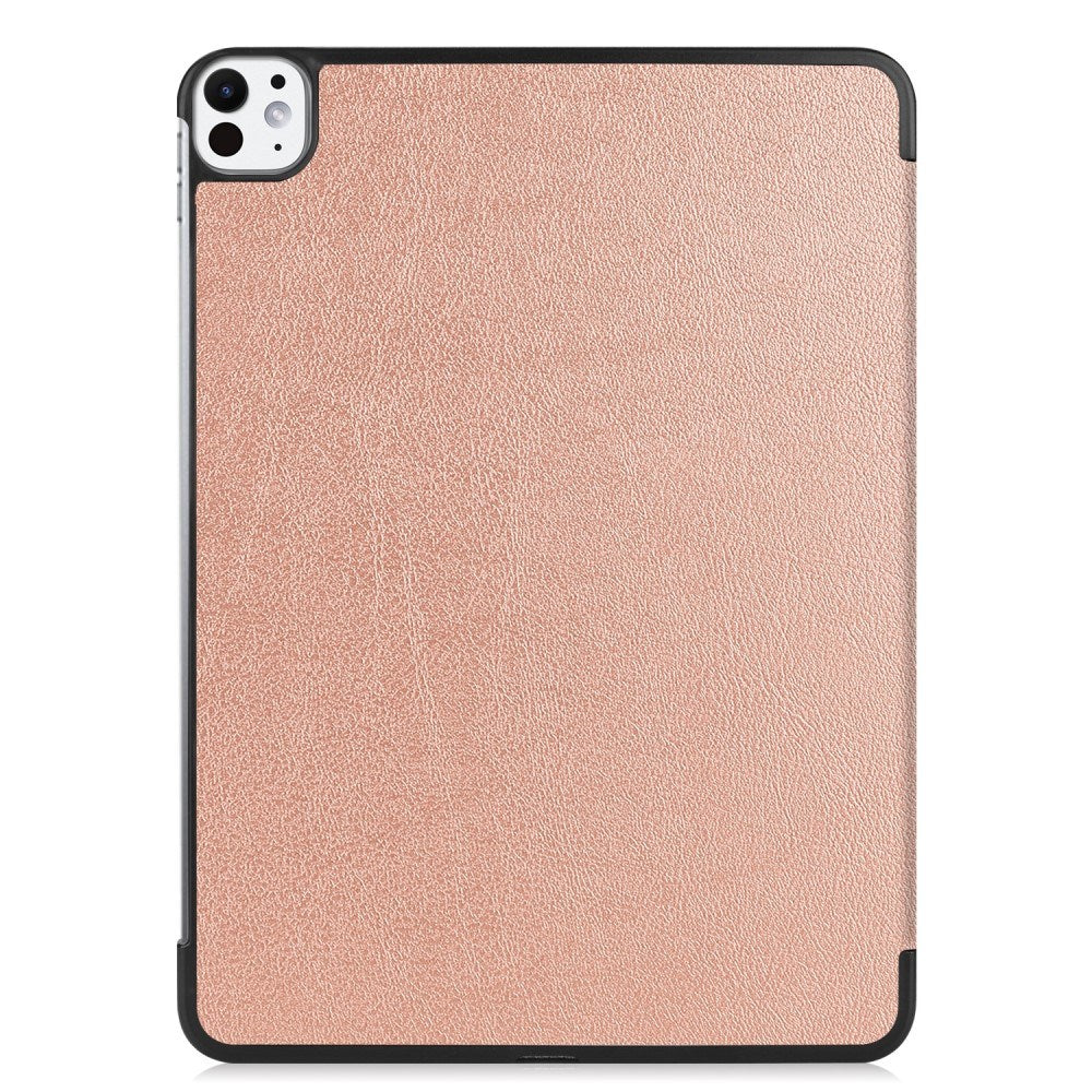 EIDERWOOD iPad Pro 11" (2025 / 2024) Tri-Fold Læder Flip Cover - Rose Gold
