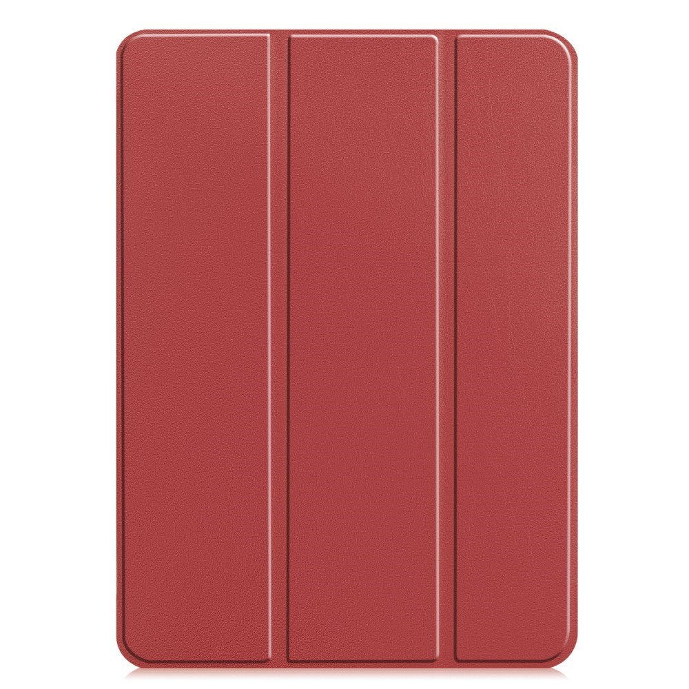 EIDERWOOD iPad Pro 11" (2025 / 2024) Tri-Fold Læder Flip Cover - Vinrød
