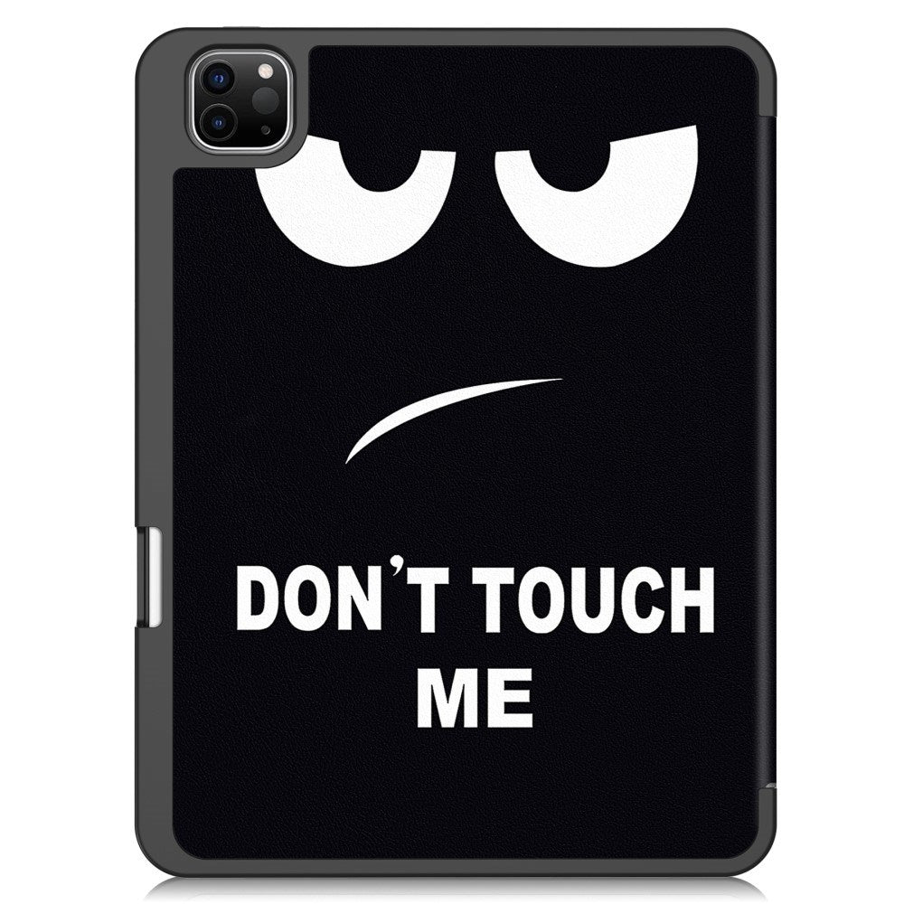 EIDERWOOD iPad Pro 11" (2025 / 2024) Tri-Fold Kunstlæder Flip Cover m. Vågeblus Funktion - Don't Touch Me