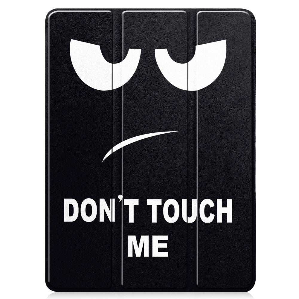 EIDERWOOD iPad Pro 11" (2025 / 2024) Tri-Fold Kunstlæder Flip Cover m. Vågeblus Funktion - Don't Touch Me
