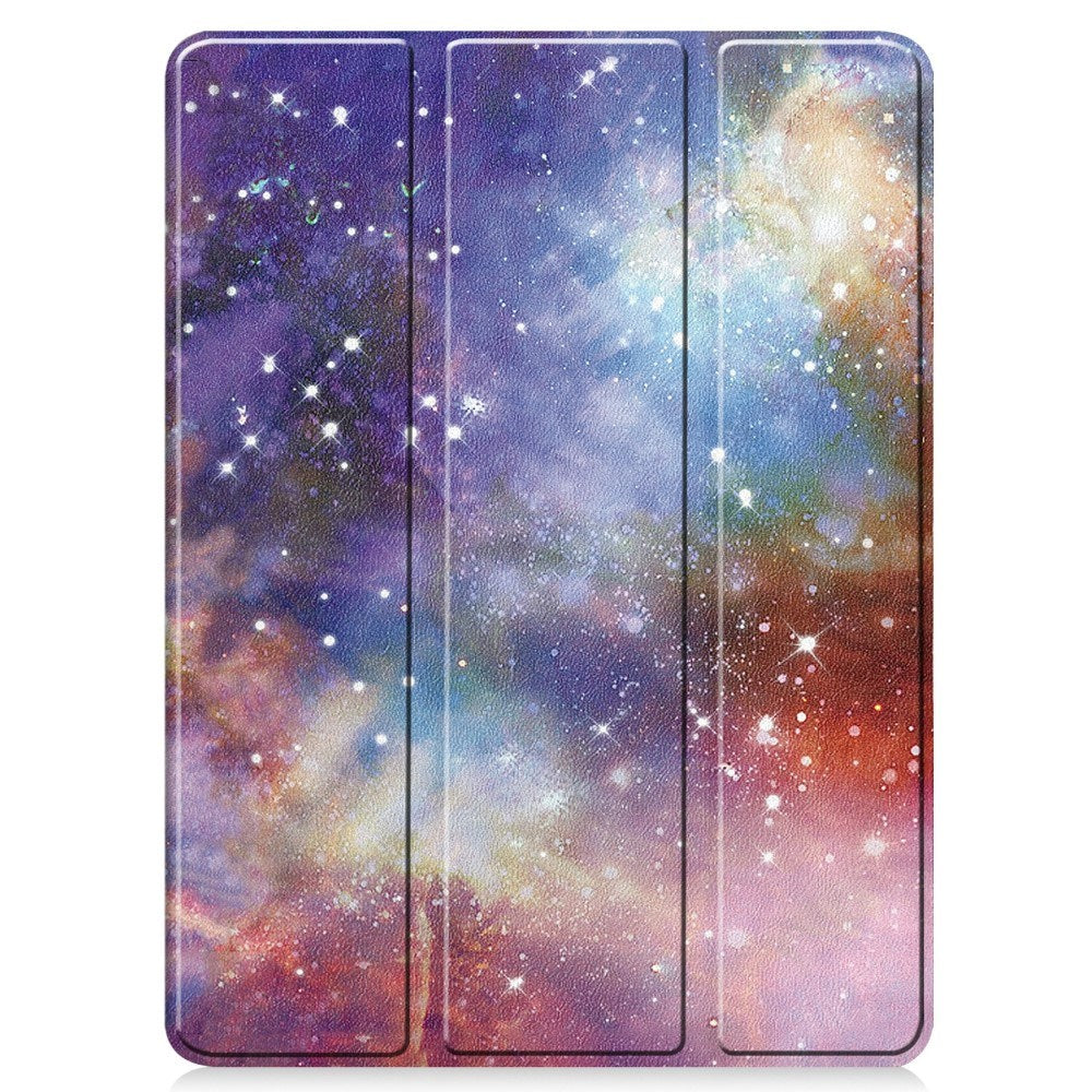 EIDERWOOD iPad Pro 11" (2025 / 2024) Tri-Fold Kunstlæder Flip Cover m. Vågeblus Funktion - Galakse