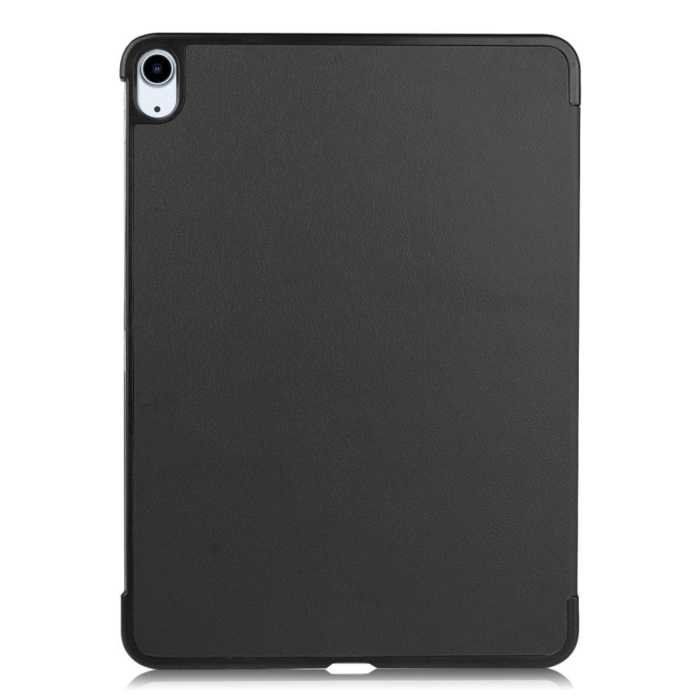 EIDERWOOD iPad Air 11" (2025 / 2024) Litchi Tri-Fold Læder Flip Cover - Sort