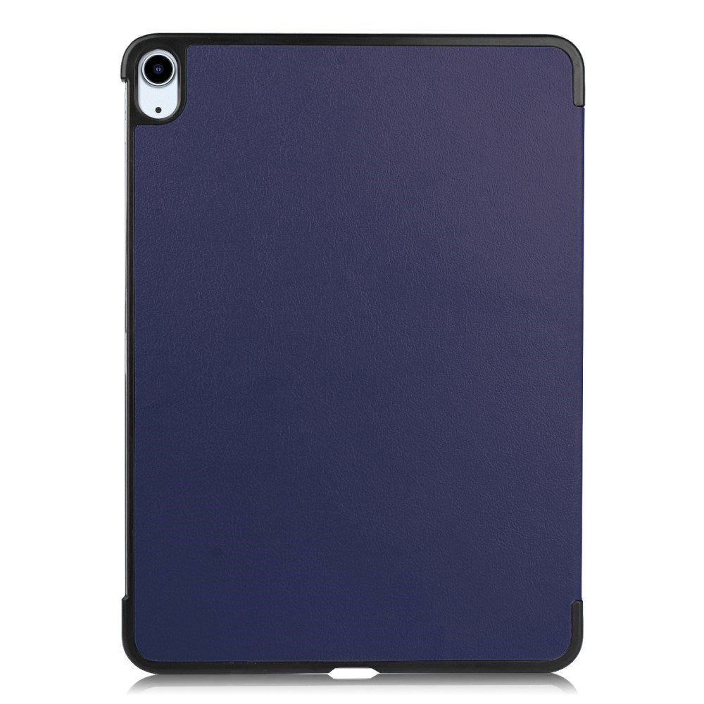 EIDERWOOD iPad Air 11" (2025 / 2024) Litchi Tri-Fold Læder Flip Cover - Blå