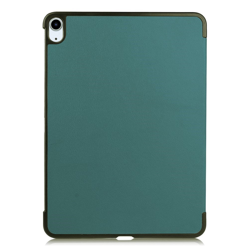 EIDERWOOD iPad Air 11" (2025 / 2024) Litchi Tri-Fold Læder Flip Cover - Grøn