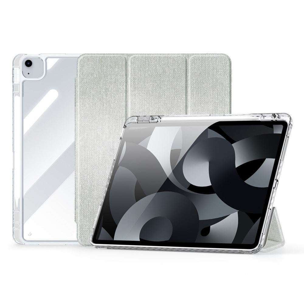iPad Air 13" (2025 / 2024) DUX DUCIS Unid Series Tri-Fold Flip Cover - Gennemsigtig / Grøn