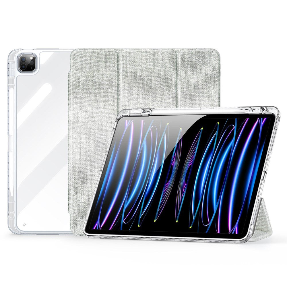 iPad Pro 13" (2025 / 2024) DUX DUCIS Unid Series Tri-Fold Flip Cover - Gennemsigtig / Grøn