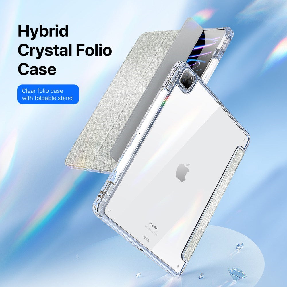 iPad Pro 13" (2025 / 2024) DUX DUCIS Unid Series Tri-Fold Flip Cover - Gennemsigtig / Grøn