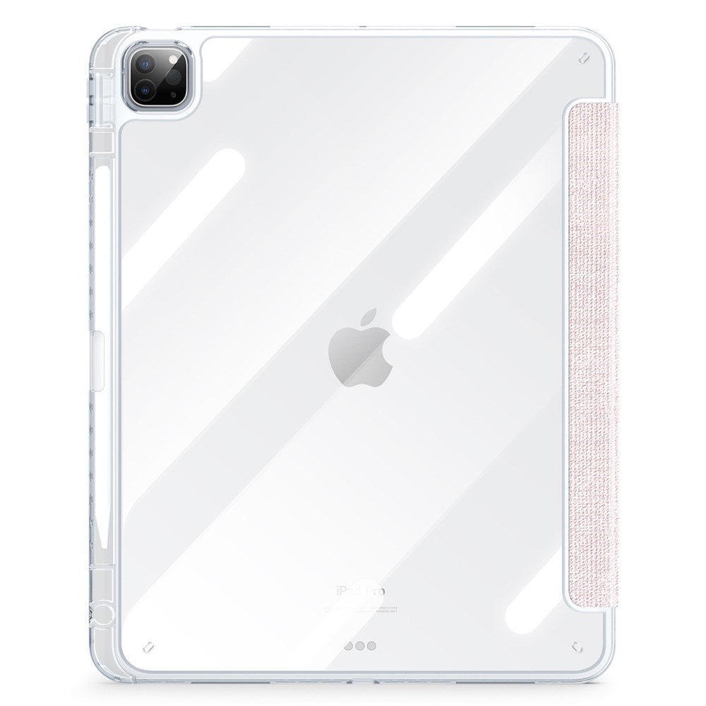 iPad Pro 13" (2025 / 2024) DUX DUCIS Unid Series Tri-Fold Flip Cover - Gennemsigtig / Pink