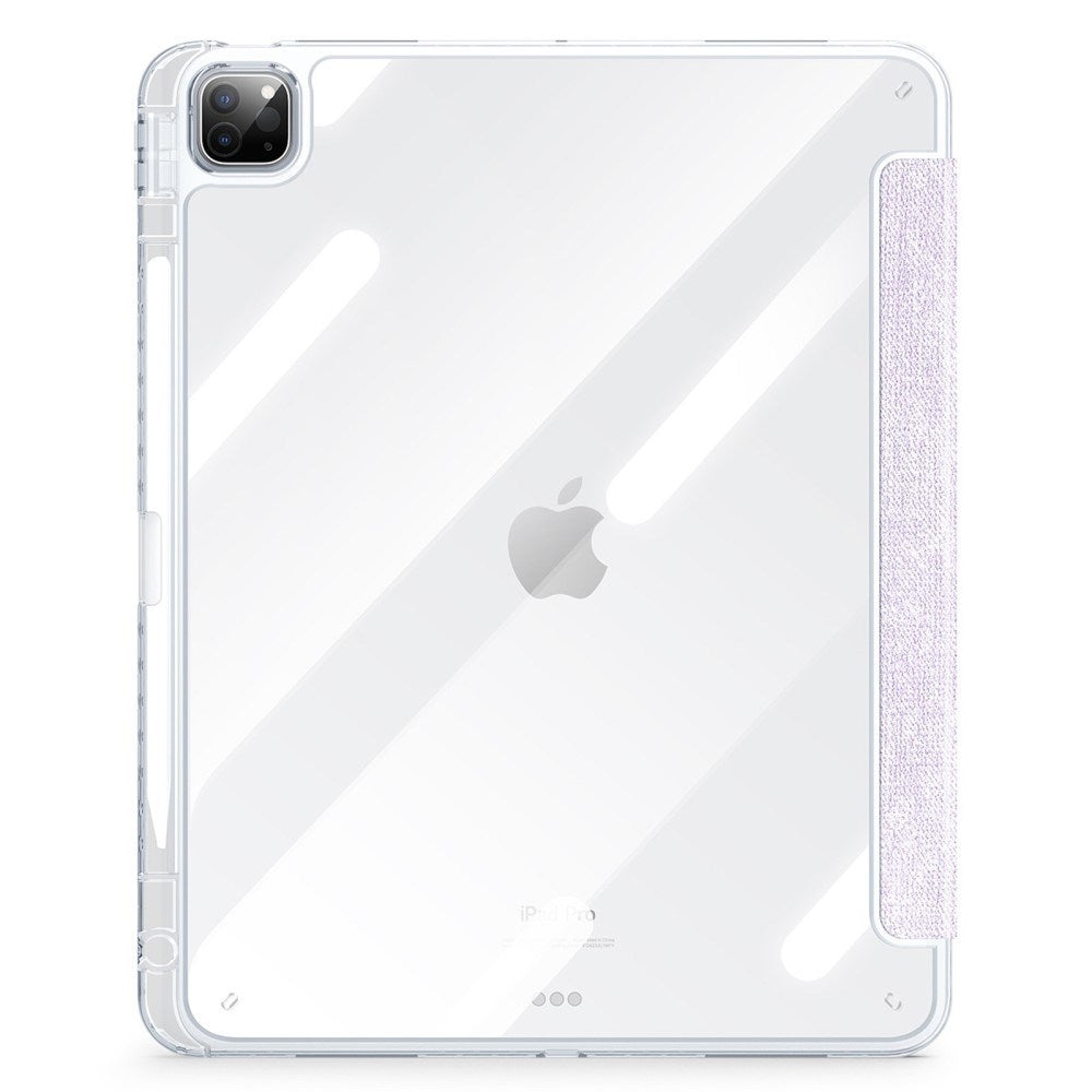 iPad Pro 13" (2025 / 2024) DUX DUCIS Unid Series Tri-Fold Flip Cover - Gennemsigtig / Lilla
