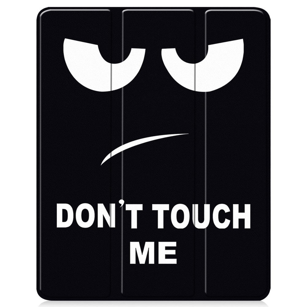EIDERWOOD iPad Air 13" (2025 / 2024) Tri-Fold Kunstlæder Flip Cover m. Vågeblus Funktion - Don't Touch Me