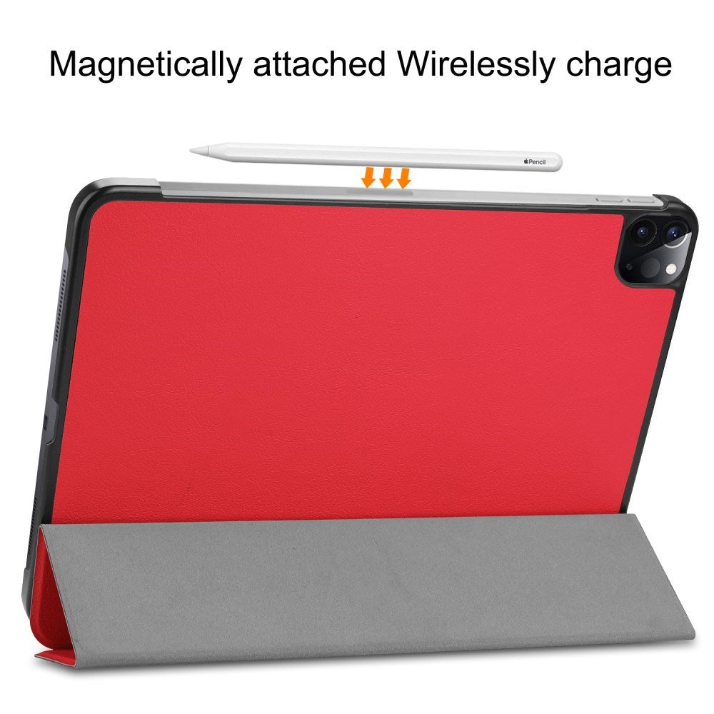 EIDERWOOD iPad Air 13" (2025 / 2024) Tri-Fold Læder Flip Cover - Rød