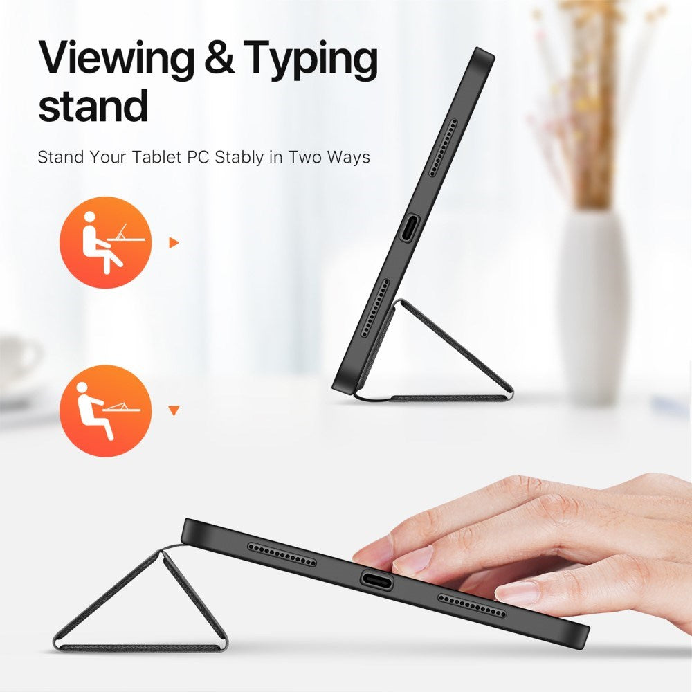 iPad Pro 11" (2025 / 2024) DUX DUCIS DOMO Series Flip Cover m. Pen Holder - Sort