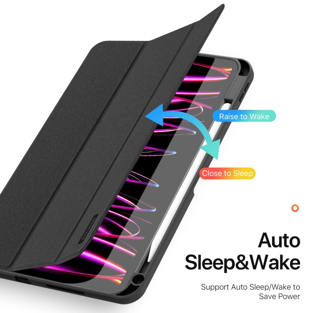 iPad Pro 11" (2025 / 2024) DUX DUCIS DOMO Series Flip Cover m. Pen Holder - Sort