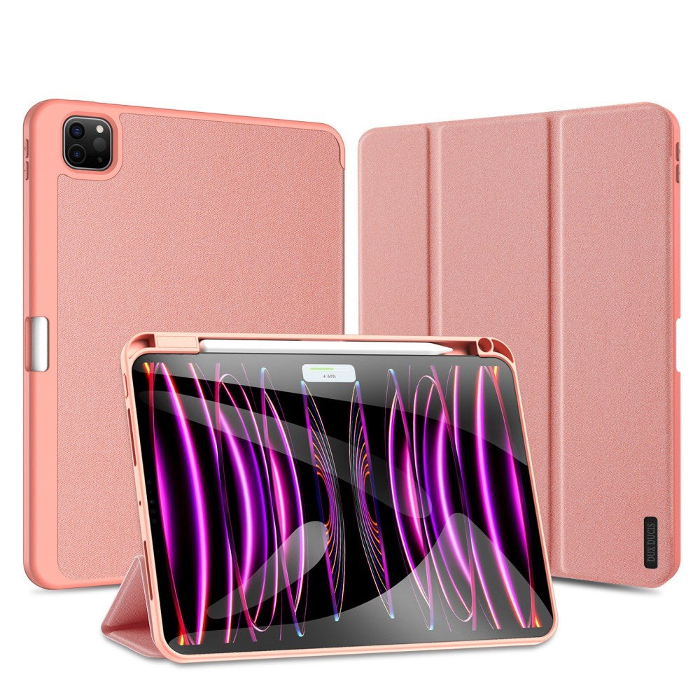 iPad Pro 11" (2025 / 2024) DUX DUCIS DOMO Series Flip Cover m. Pen Holder - Pink