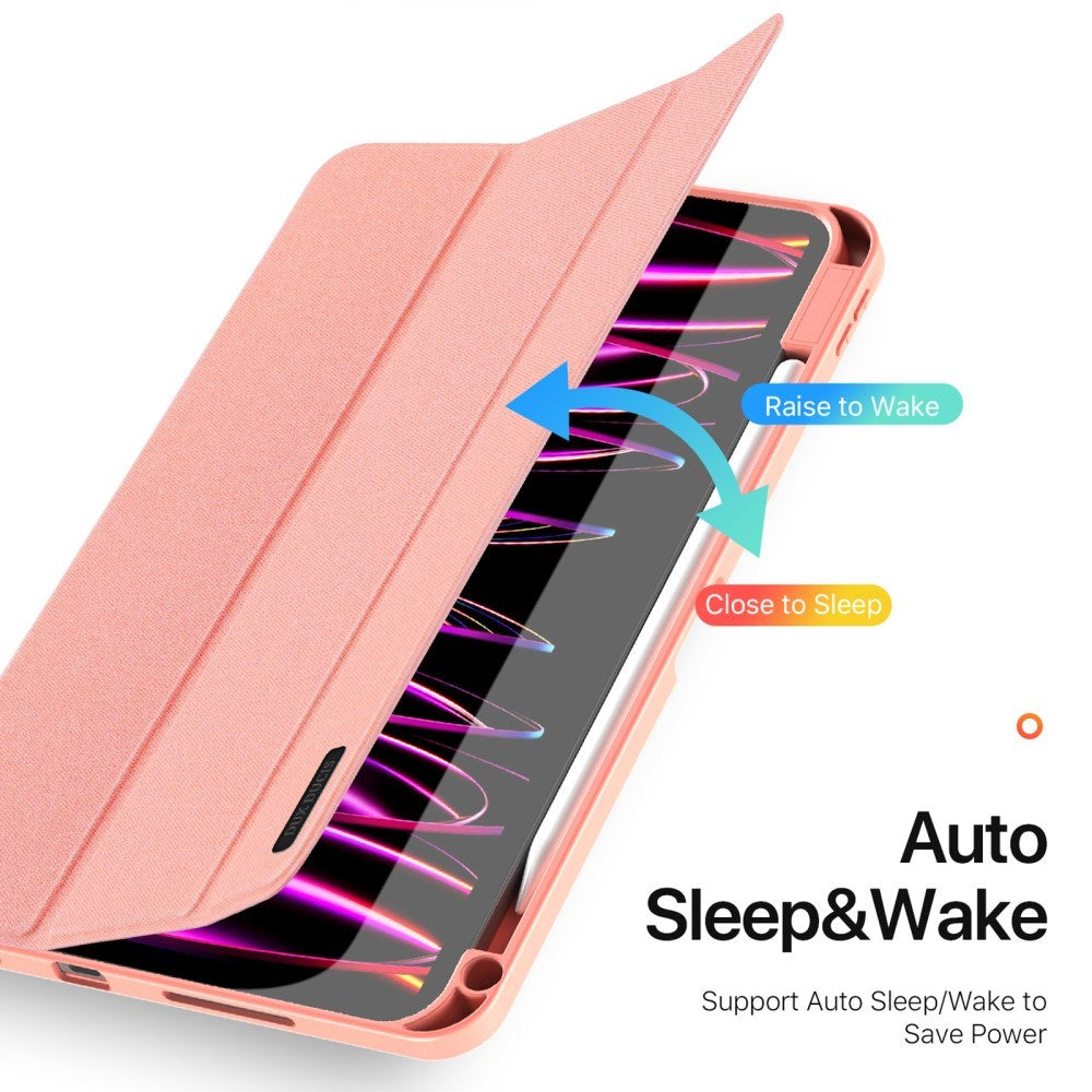 iPad Pro 11" (2025 / 2024) DUX DUCIS DOMO Series Flip Cover m. Pen Holder - Pink