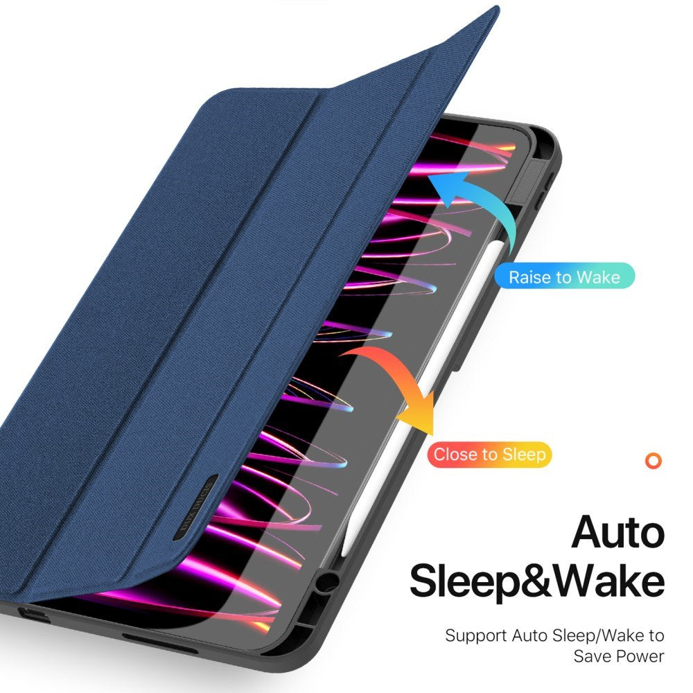 iPad Pro 13" (2025 / 2024) DUX DUCIS DOMO Series Flip Cover m. Pen Holder - Blå