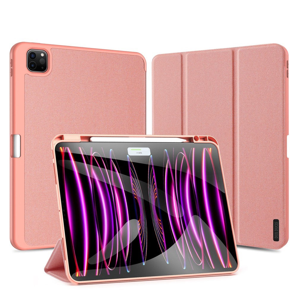 iPad Pro 13" (2025 / 2024) DUX DUCIS DOMO Series Flip Cover m. Pen Holder - Pink