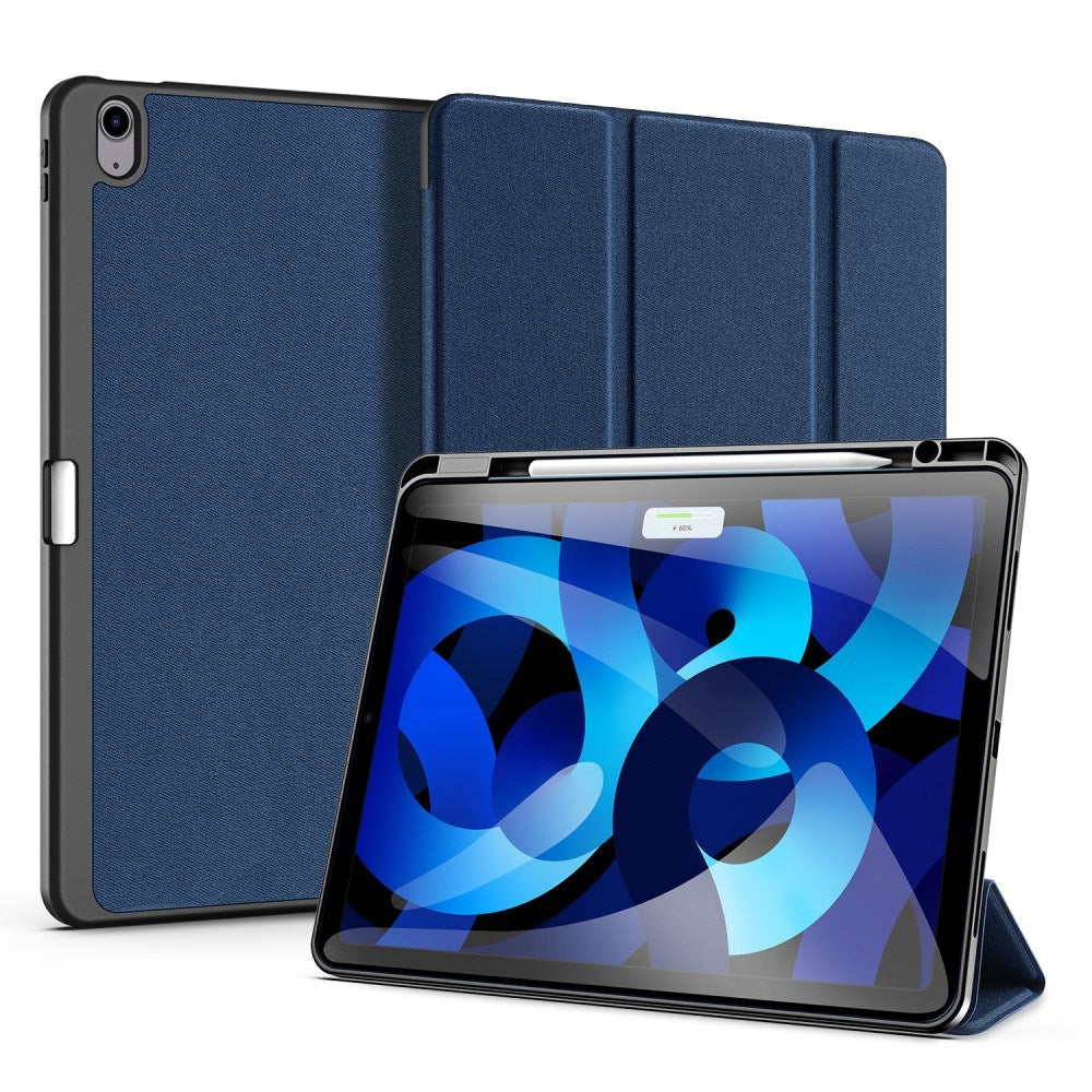 iPad Air 13" (2025 / 2024) DUX DUCIS DOMO Series Flip Cover m. Pen Holder - Blå
