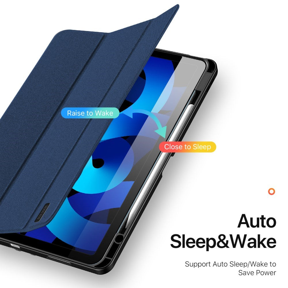 iPad Air 13" (2025 / 2024) DUX DUCIS DOMO Series Flip Cover m. Pen Holder - Blå